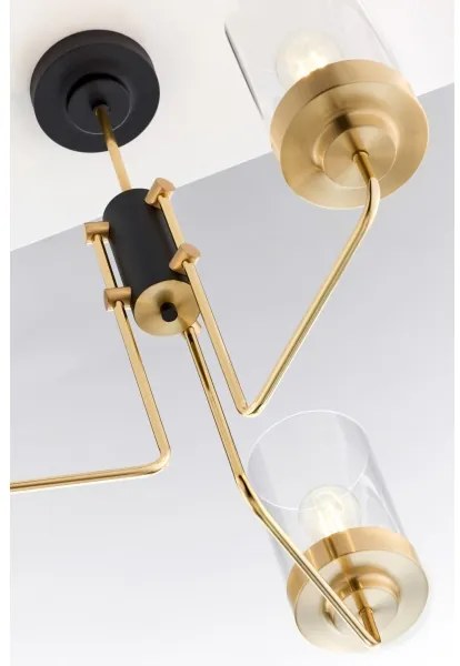 Jupiter 2087 - RAMIREZ rúdra szerelt csillár 3xE27/15W/230V arany/fekete