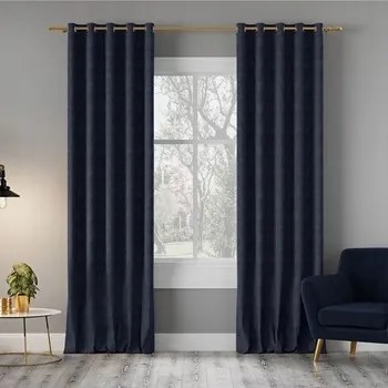 Kész Függöny 140x270 Átlós Sötétkék Milas