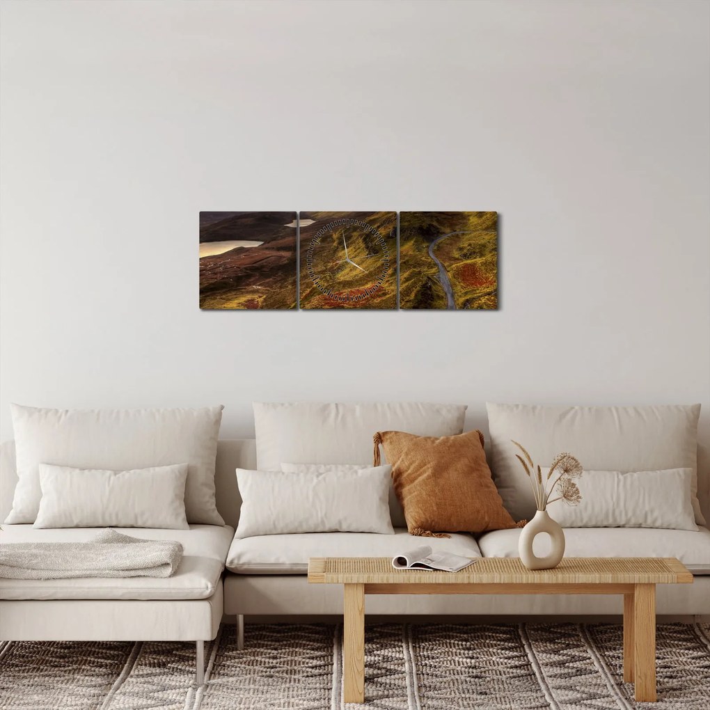 A Skót-hegység képe (órával) (90x30 cm)