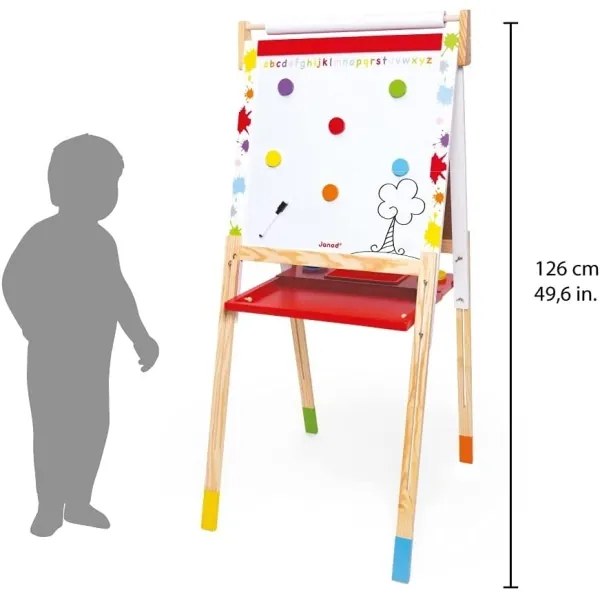 Janod - Piros mágneses tábla