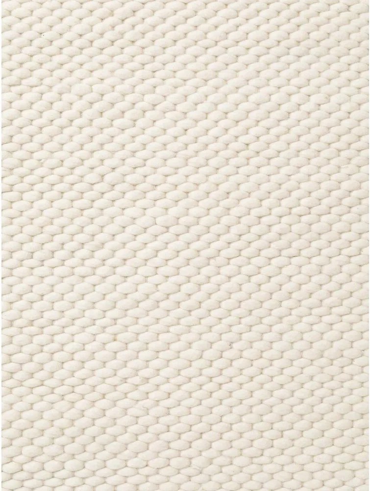 Krémszínű kézi szövésű gyapjú szőnyeg 140x200 cm Lyon Beans – Elle Decoration