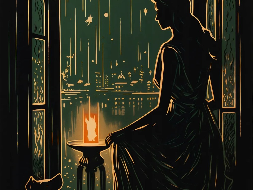 Poszter 40x30cm Éjszakai suttogás