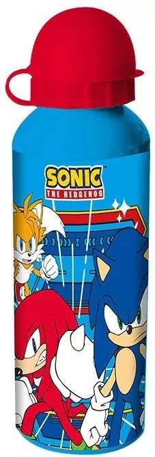 Sonic a sündisznó Prime Team alumínium kulacs ívókupakkal 500 ml
