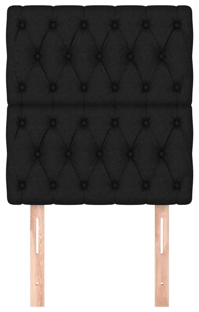 2 db fekete szövet fejtámla 80x7x78/88 cm