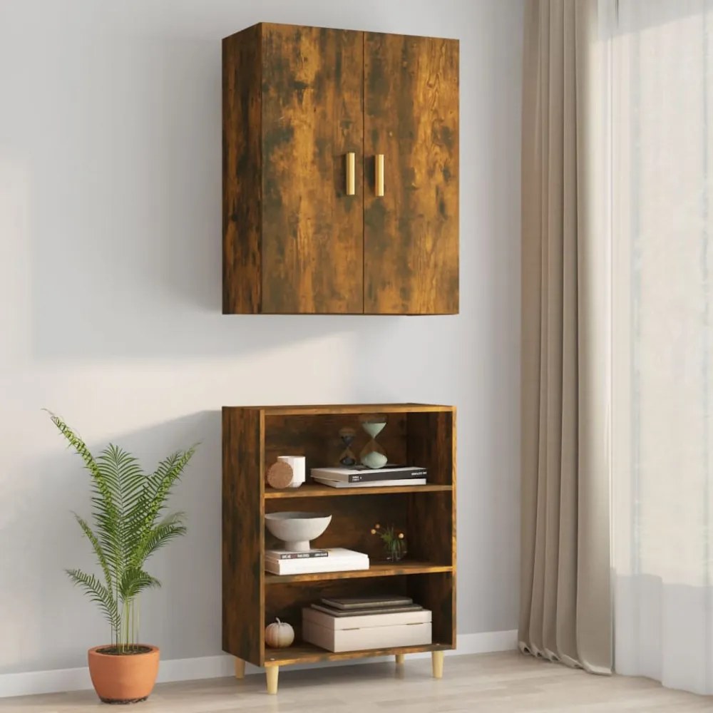 füstös tölgy színű függő faliszekrény 69,5 x 34 x 90 cm