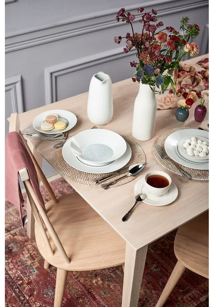 Filippa matt lakkozott tölgyfa étkezőasztal, 180 x 90 cm - Rowico