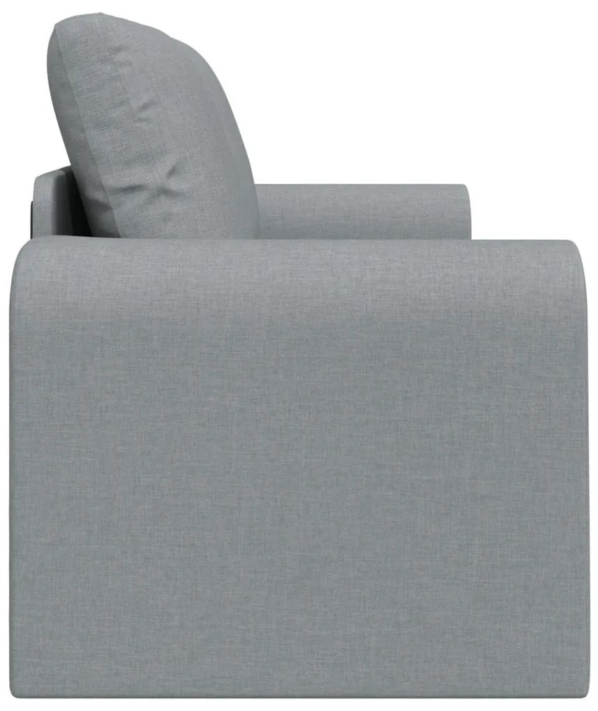 Floor Sofa Bed 2 az 1-ben Világosszürke 148x71x83 cm Bútor