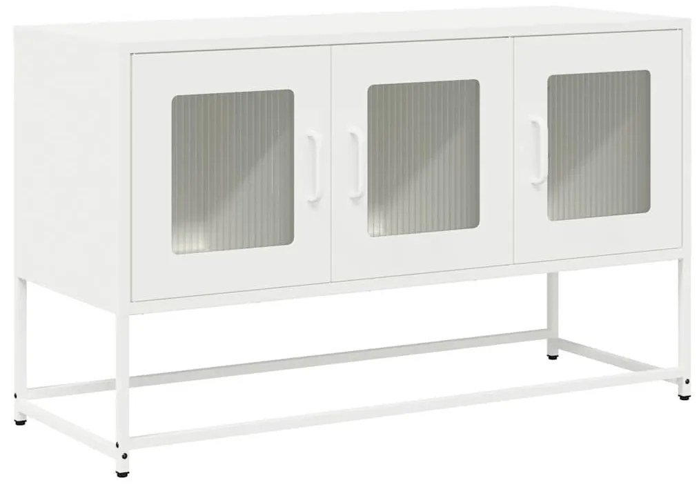 fehér hidegen hengerelt acél TV-szekrény 100,5x39x60,5 cm