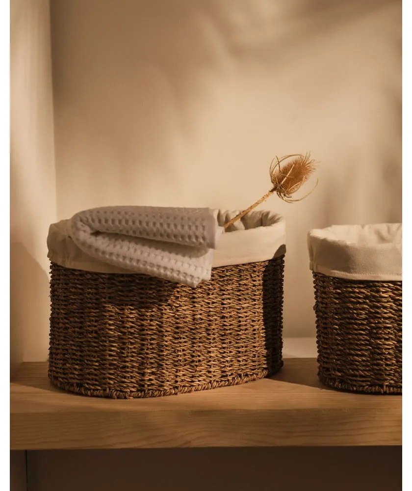 Tengerifű tárolókosár szett 2 db-os 35x25x25 cm Tossa – Kave Home