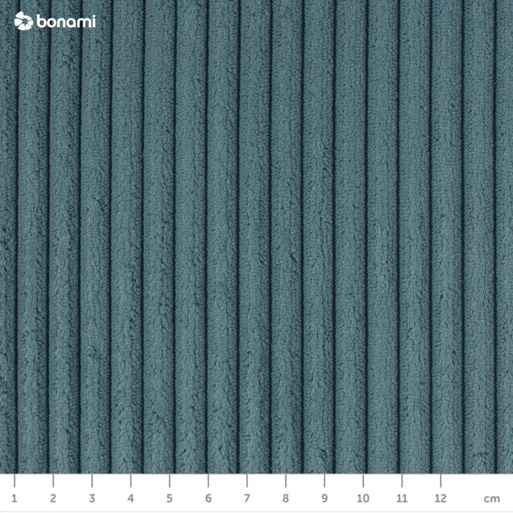 Türkiz kordbársony kinyitható kanapé 218 cm Tori – Bonami Selection