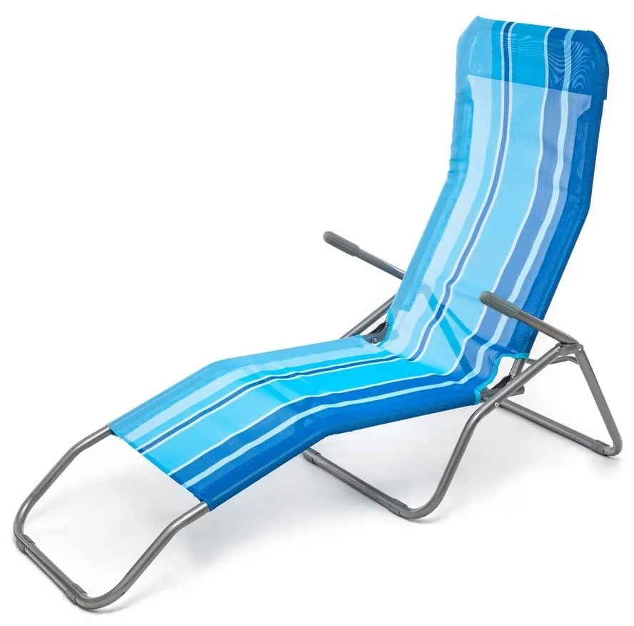 Happy Green strandfotel kék, 142 x 60 x 96 cm,