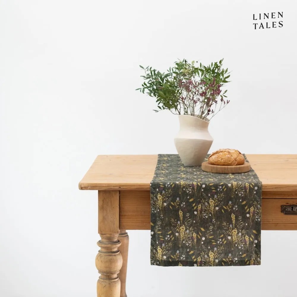Len asztali futó 40x150 cm Woodland – Linen Tales