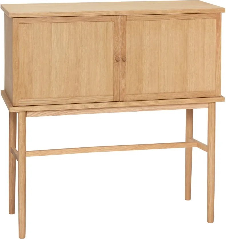 Natúr színű szekrény tölgyfa dekorral 90x90 cm Dash – Hübsch