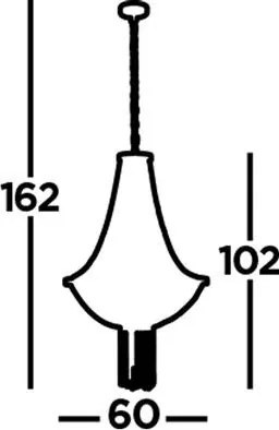 Függeszték Fekete BAGUETTE SEARCHLIGHT 86353-5BK