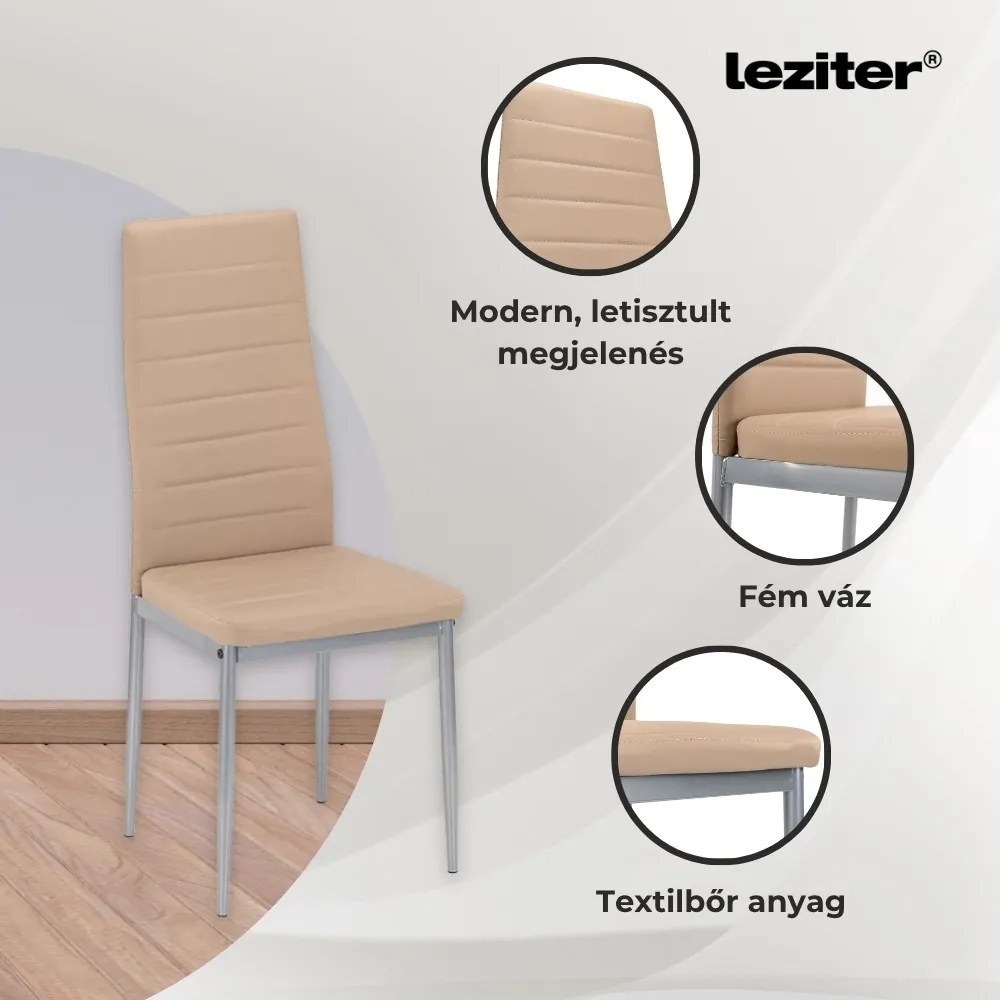 Tino NOVA Étkezőszék bézs-szürke színben