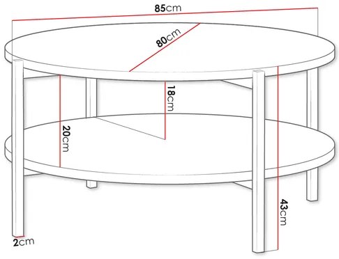 Dohányzóasztal Batasa B 02 (fekete + fényes fehér) . 1103703
