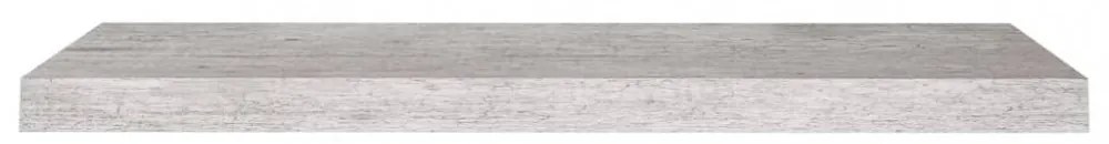 betonszürke MDF lebegő fali polc 80 x 23,5 x 3,8 cm