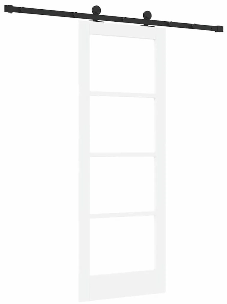 Csúszóajtó ORKDAL Fehér 73.5 x 198.5 cm Fa és fém