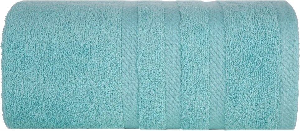 Fürdőlepedő 100X150 kék, dekoratív csíkokkal pamut