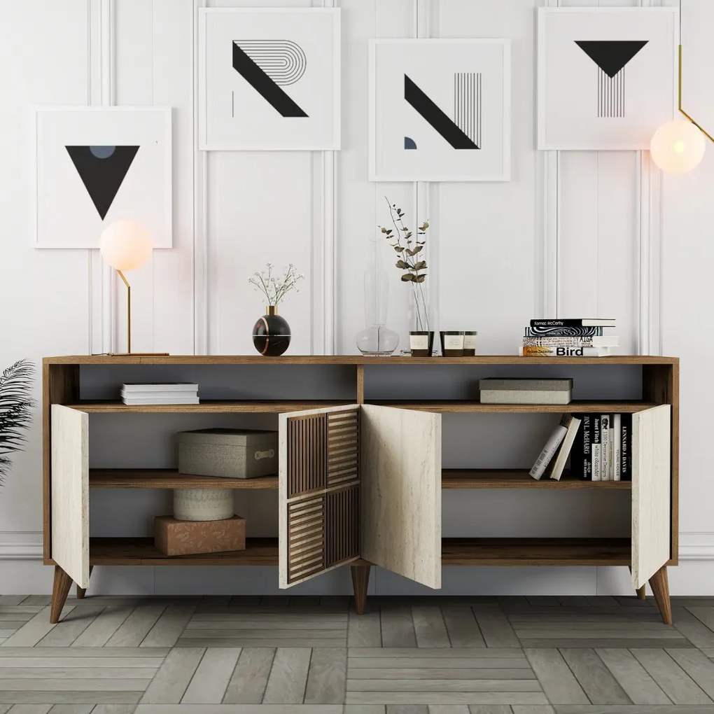Milan - Walnut, Travertine