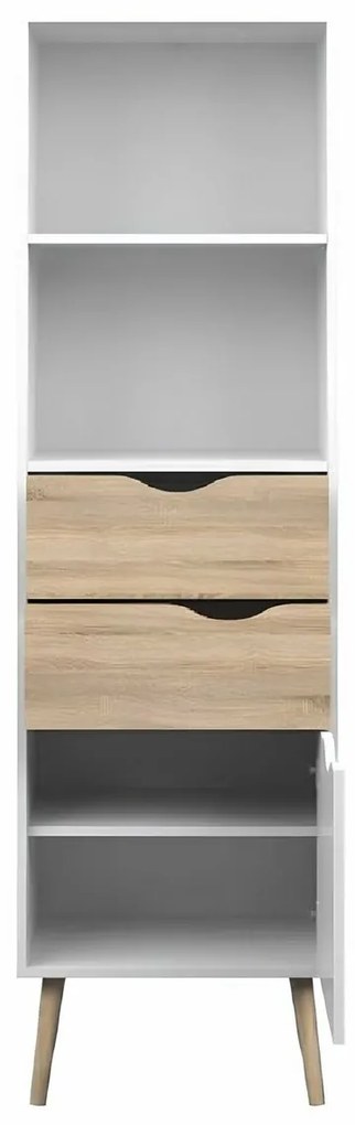 OSLO 75382 könyvespolc, fehér