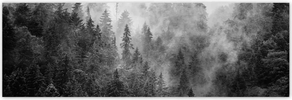 Fotótapéták 200x66 Tájkép Szürke Hegyek Köd