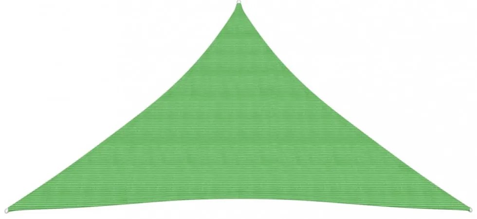 világoszöld HDPE napvitorla 160 g/m² 5 x 6 x 6 m