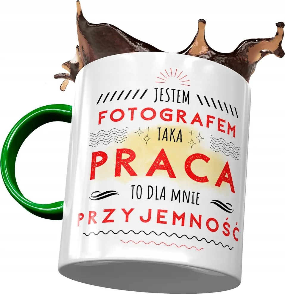 Zöld Bögre Fotósnak Én Nyomtatott Fotós vagyok