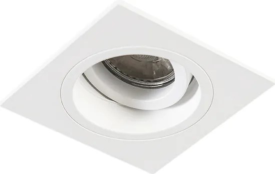 Okos, szögletes, fehér, süllyesztett spotlámpa WiFi GU10-zel - Chuck