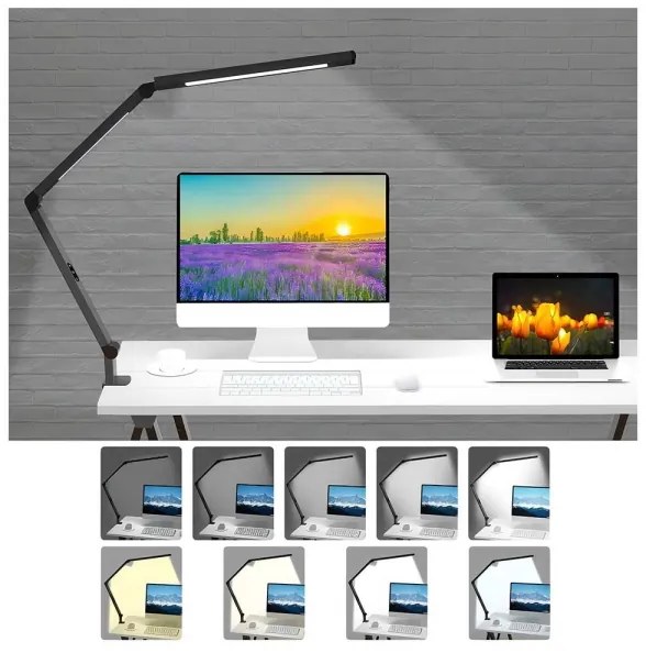 Brilagi - LED Dimmelhető érintős asztali lámpa VARIO LED/12W/230V 3000-6500K fekete