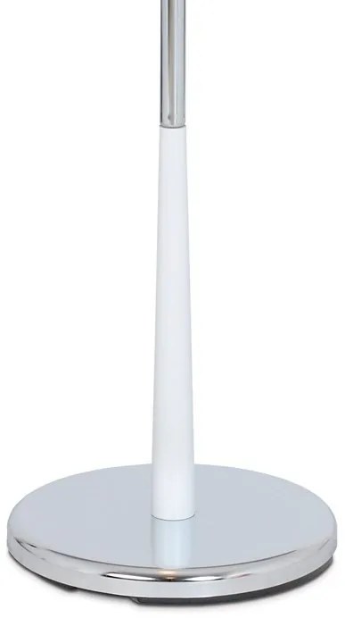 82646 Fehér szobainas, tömör fa és krómozott fém. Teherbírás 6 kg.