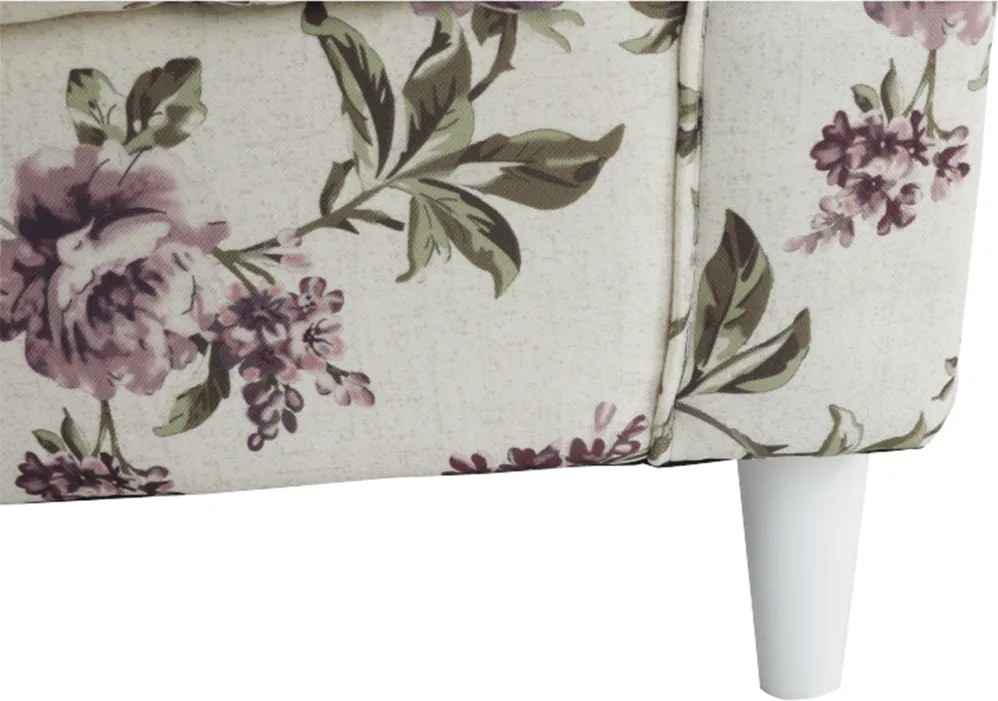 füles fotel puffal, szövet rose 18, ASTRID