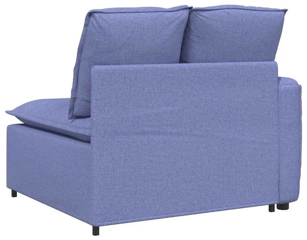 farmerkék moduláris kanapé karfás végmodul párnákkal 100 cm