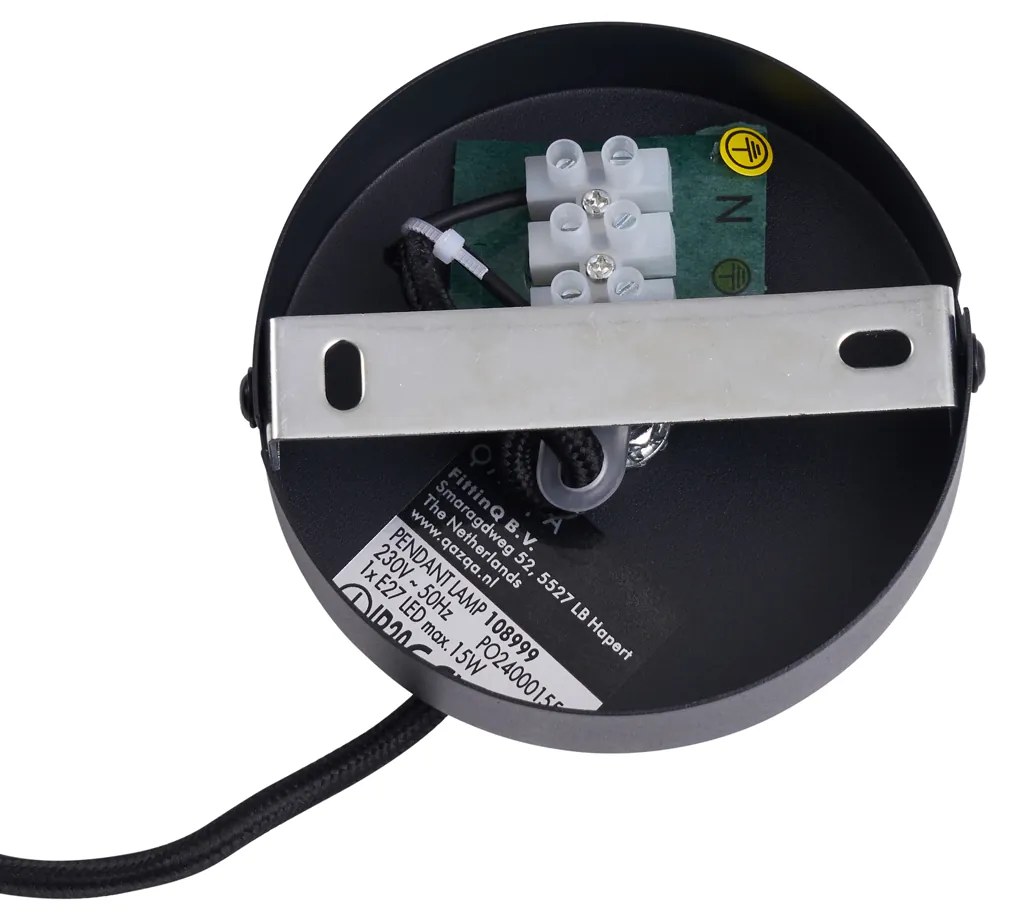 Retro függőlámpa fekete bronzüveggel - Bizle