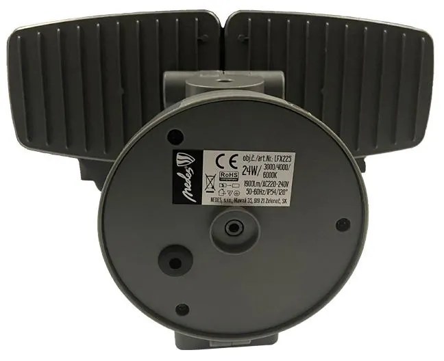 Kültéri szürke LED reflektor PIR érzékelővel 24W/3000K/4000K/6000K - LFX225