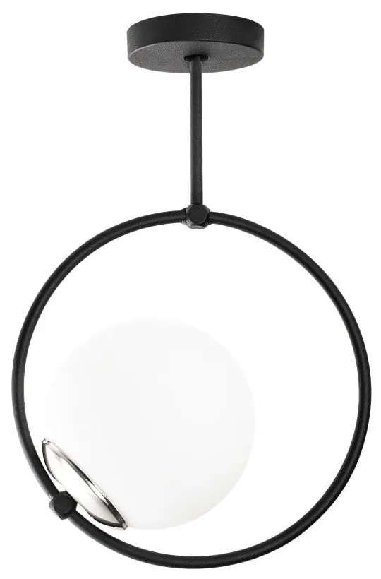 Fekete függőlámpa üveg búrával Chandelier – Opviq lights