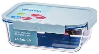 LOCKnLOCK Üveg doboz, téglalap alakú, CLEAR, 2 l,menta, 2 l