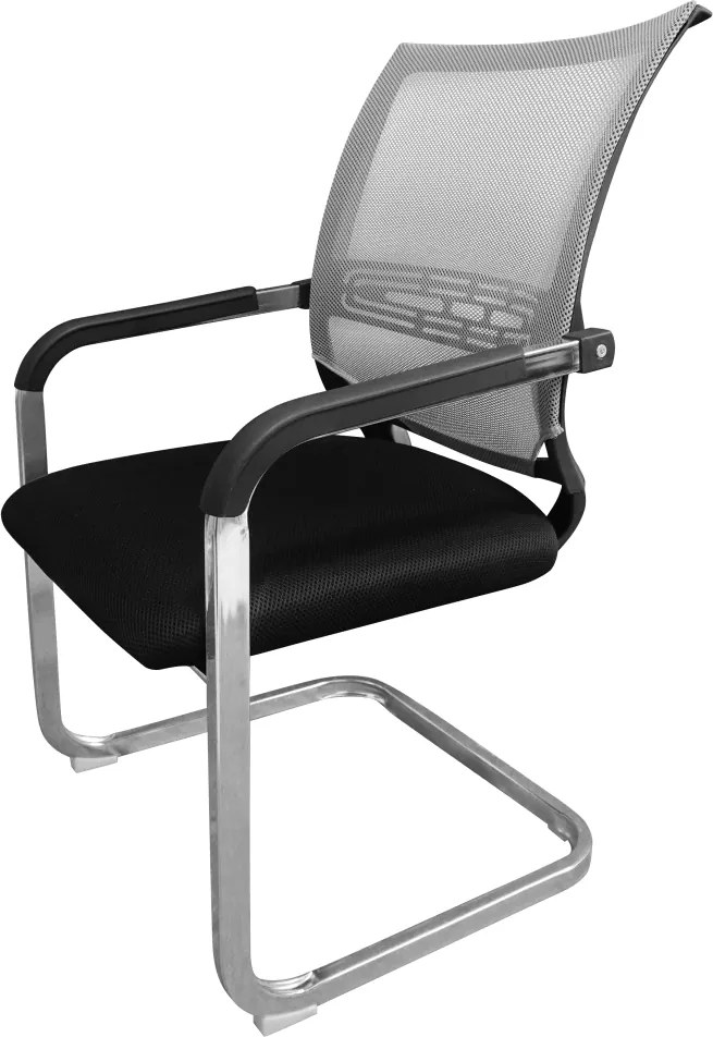 Tárgyalószék, fekete/szürke, FAJE