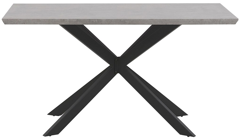 Stílusos Betonhatású Étkezőasztal 140 x 80 cm SPECTRA Beliani