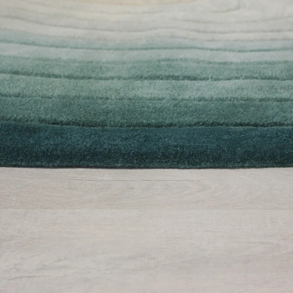 Kék gyapjú szőnyeg 160x230 cm Puddle Ombre Wool – Flair Rugs