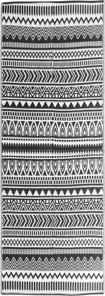 vidaXL kültéri szőnyeg ARAKIL fekete 80x250 cm PP