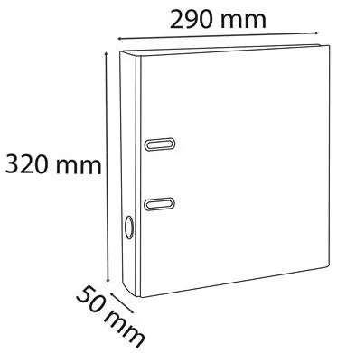 Iratrendező, 50 mm, A4, PVC, EXACOMPTA, sötétkék (EX53552E)