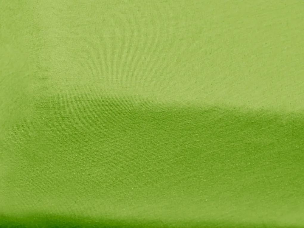 Jersey gyerek lepedő 60x120 cm zöld