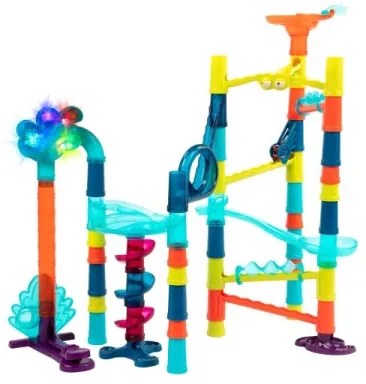 B-Toys - Üveggolyó pálya MARBLE Deluxe 3xAG13