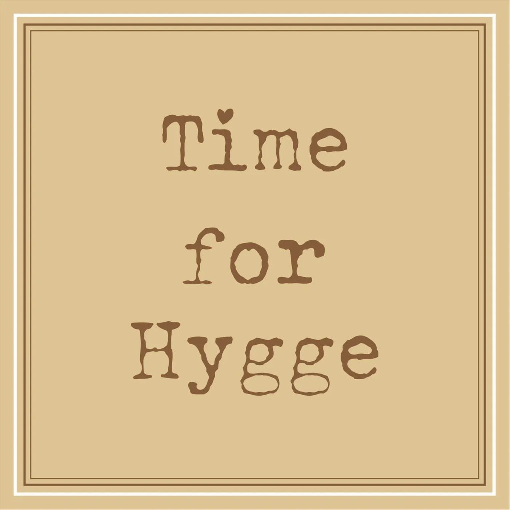 IB Laursen Tálaló szalvéták TIME FOR HYGGE 33x33 cm, 20 db