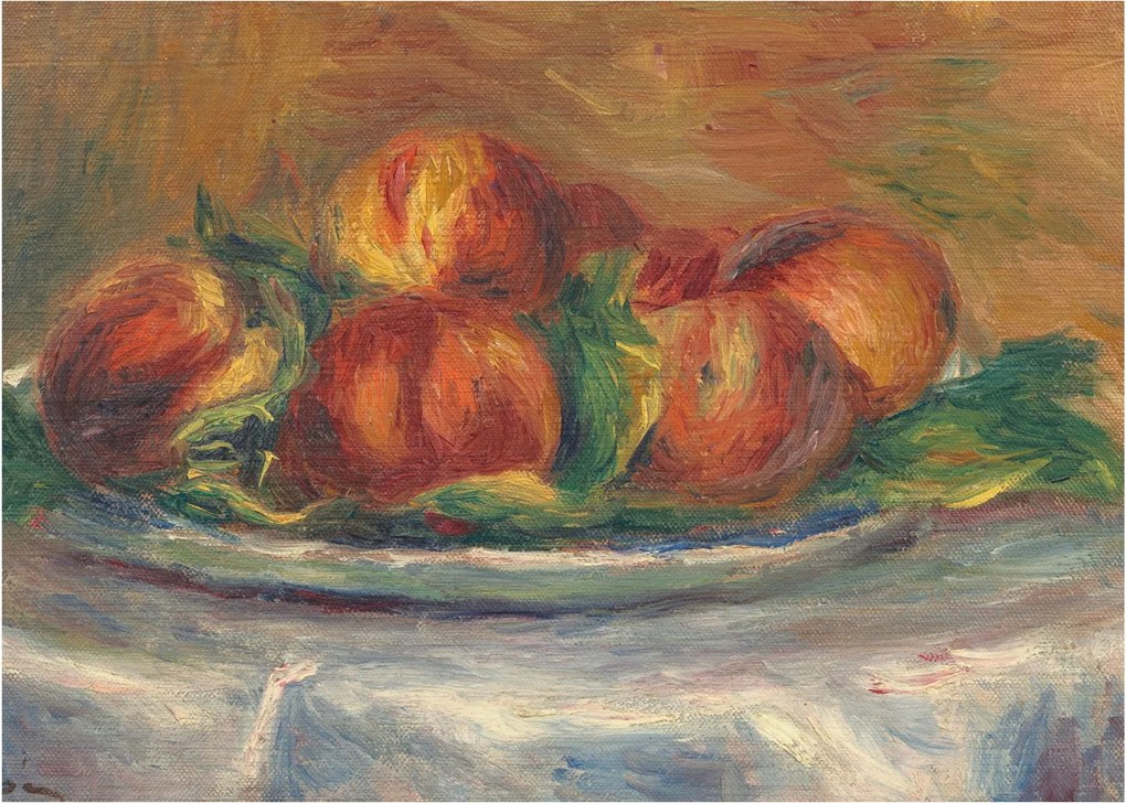 Kép - Auguste Renoir, Peaches on a  Plate, reprodukciók (70x50 cm)