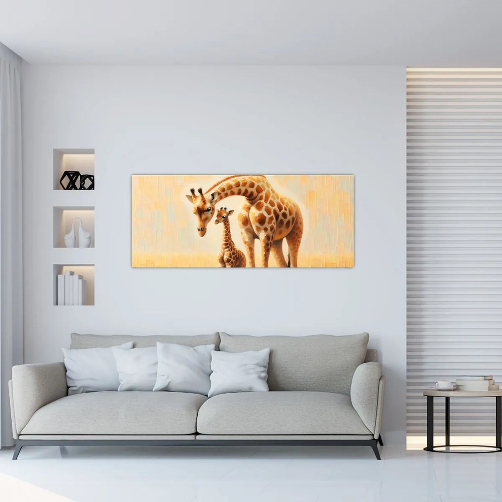 Kép - Zsiráfok (120x50 cm)