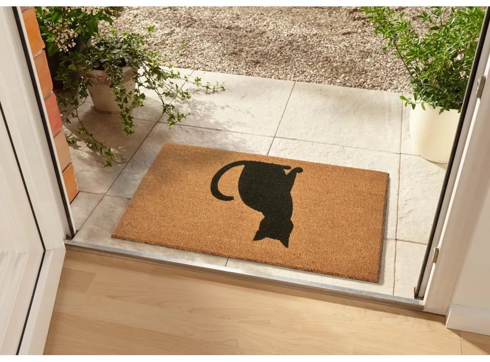 Kókuszrost lábtörlő 75x45 cm Cat - Hanse Home