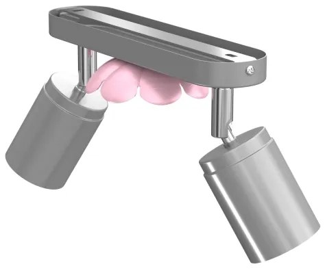 Spotlámpa FLOWER 2xGU10/8W/230V matt króm