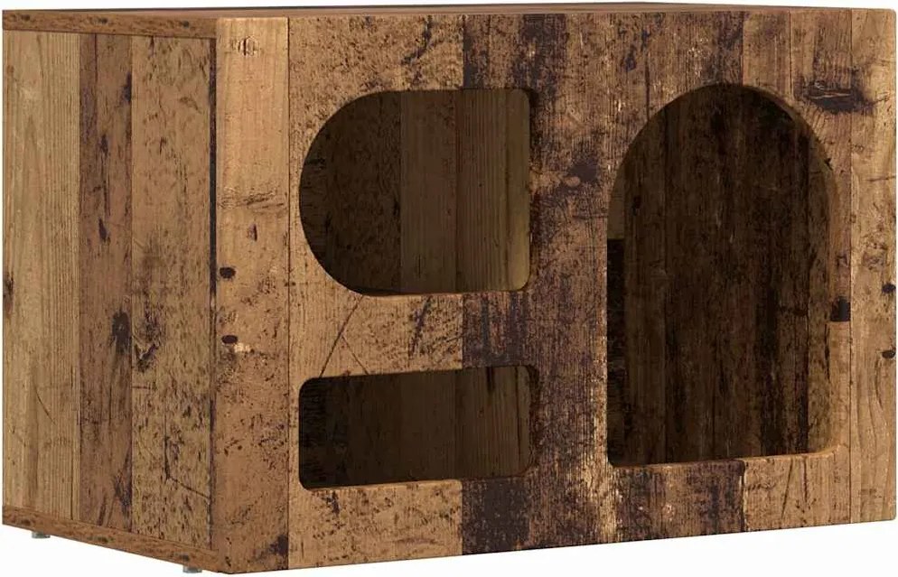 vidaXL TV szekrény Öreg fa 60 x 35 x 40 cm Faanyag